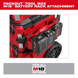 Milwaukee 48-22-8603 PACKOUT™ Tool Box M18™ Battery Rack Attachment - McCally Tool and Supply | Industrial Distributor & Repair