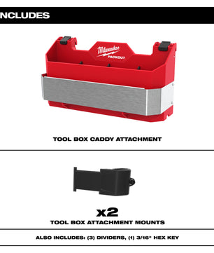 Milwaukee 48-22-8602 PACKOUT™ Tool Box Caddy Attachment