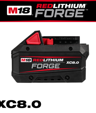 Milwaukee 48-11-1881 M18™ REDLITHIUM™ FORGE™ XC8.0 Battery Pack - McCally Tool and Supply | Industrial Distributor & Repair