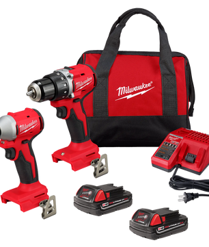Milwaukee 3692-22CT M18™ Compact Brushless 2-Tool Combo Kit - McCally Tool and Supply | Industrial Distributor & Repair