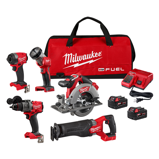 Milwaukee 3697-25 M18 FUEL™ 5-Tool Combo Kit - McCally Tool and Supply | Industrial Distributor & Repair