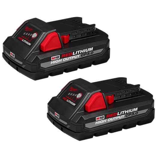 Milwaukee 48-11-1837 M18™ REDLITHIUM™ HIGH OUTPUT™ CP3.0 Battery (2-Pack)
