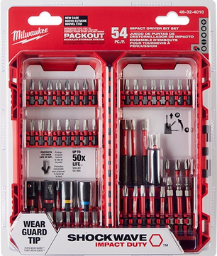 Milwaukee 48-32-4010 SHOCKWAVE™ Impact Duty Driver Bit Set - 54PC