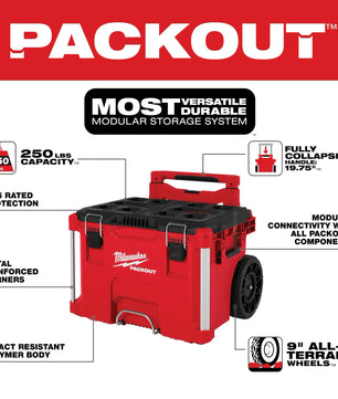 Milwaukee 48-22-8427 PACKOUT™ Rolling Tool Box - McCally Tool and Supply | Industrial Distributor & Repair