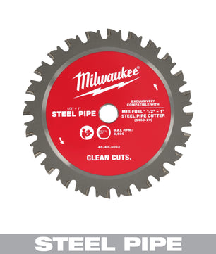 Milwaukee 48-40-4062 1/2” – 1” Steel Pipe Cutting Blade - McCally Tool and Supply | Industrial Distributor & Repair