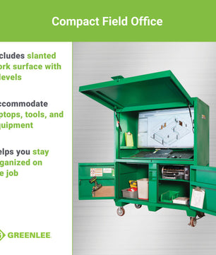 Greenlee 7060-CFO Compact Field Office with Casters - McCally Tool and Supply | Industrial Distributor & Repair