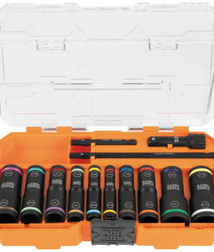 Klein Tools 65239 KNECT™ Flip-20 Impact Socket Set, SAE and Metric, 13-Piece - McCally Tool and Supply | Industrial Distributor & Repair