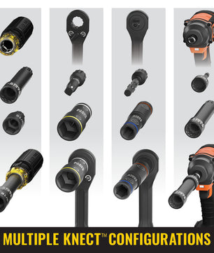 Klein Tools 65400 KNECT™ 3/8-Inch Drive Impact-Rated Pass Through Socket Set, 15-Piece - McCally Tool and Supply | Industrial Distributor & Repair