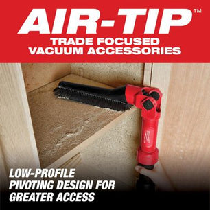 Milwaukee 49-90-2027 AIR-TIP™ Low-Profile Pivoting Brush Tool (Vacuum Attachment) - McCally Tool and Supply | Industrial Distributor & Repair