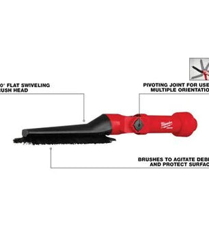 Milwaukee 49-90-2027 AIR-TIP™ Low-Profile Pivoting Brush Tool (Vacuum Attachment) - McCally Tool and Supply | Industrial Distributor & Repair