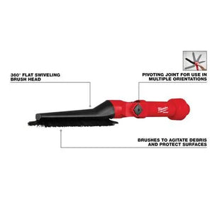 Milwaukee 49-90-2027 AIR-TIP™ Low-Profile Pivoting Brush Tool (Vacuum Attachment) - McCally Tool and Supply | Industrial Distributor & Repair