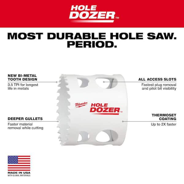 Milwaukee Hole Dozer Bi-Metal Hole Saw