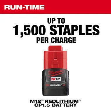 Milwaukee 2447-20 M12™ 3/8" Crown Stapler - McCally Tool and Supply | Industrial Distributor & Repair