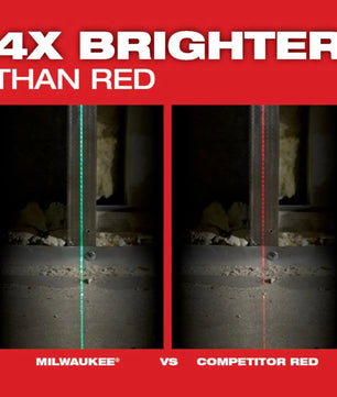 Milwaukee 3624-21 M12™ Green Cross Line & 4-Points Laser Kit - McCally Tool and Supply | Industrial Distributor & Repair