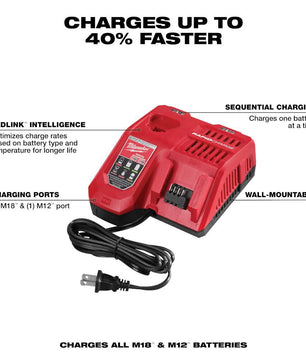 Milwaukee 48-59-1808 M18™ & M12™ Rapid Charger - McCally Tool and Supply | Industrial Distributor & Repair