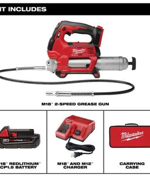 Milwaukee 2646-21CT M18™ Cordless 2-Speed Grease Gun Kit