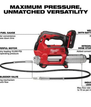 Milwaukee 2646-21CT M18™ Cordless 2-Speed Grease Gun Kit