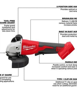 Milwaukee 2686-20 M18™ Brushless 4-1/2