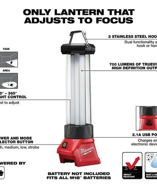 Milwaukee 2363-20 M18™ Trouble Light w/ USB Charging - McCally Tool and Supply | Industrial Distributor & Repair