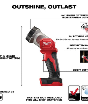 Milwaukee 2735-20 M18™ Work Light - McCally Tool and Supply | Industrial Distributor & Repair