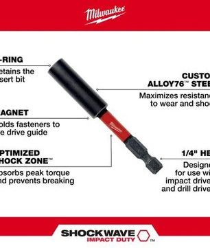 Milwaukee 48-32-2350 SHOCKWAVE™ Conduit Reaming Bit Holder