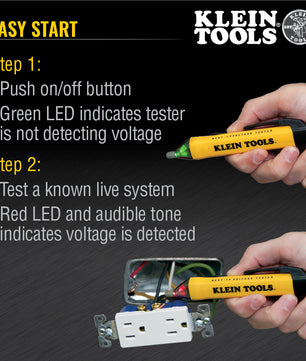 Klein Tools NCVT-1P Non-Contact Voltage Tester Pen, 50 to 1000V AC - McCally Tool and Supply | Industrial Distributor & Repair