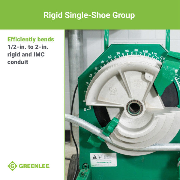 Greenlee 555RSC Classic Electric Bender w/ Single Rigid Shoes 1/2
