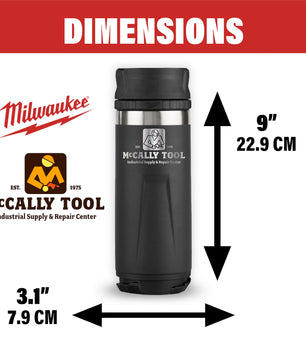 Milwaukee 48-22-8395B PACKOUT Black 18 Oz. Insulated Bottle with Sip Lid (Limited Edition)