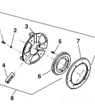 RIDGID 47570 Replacement Rear Centering Chuck Assembly for 535 Threading Machine