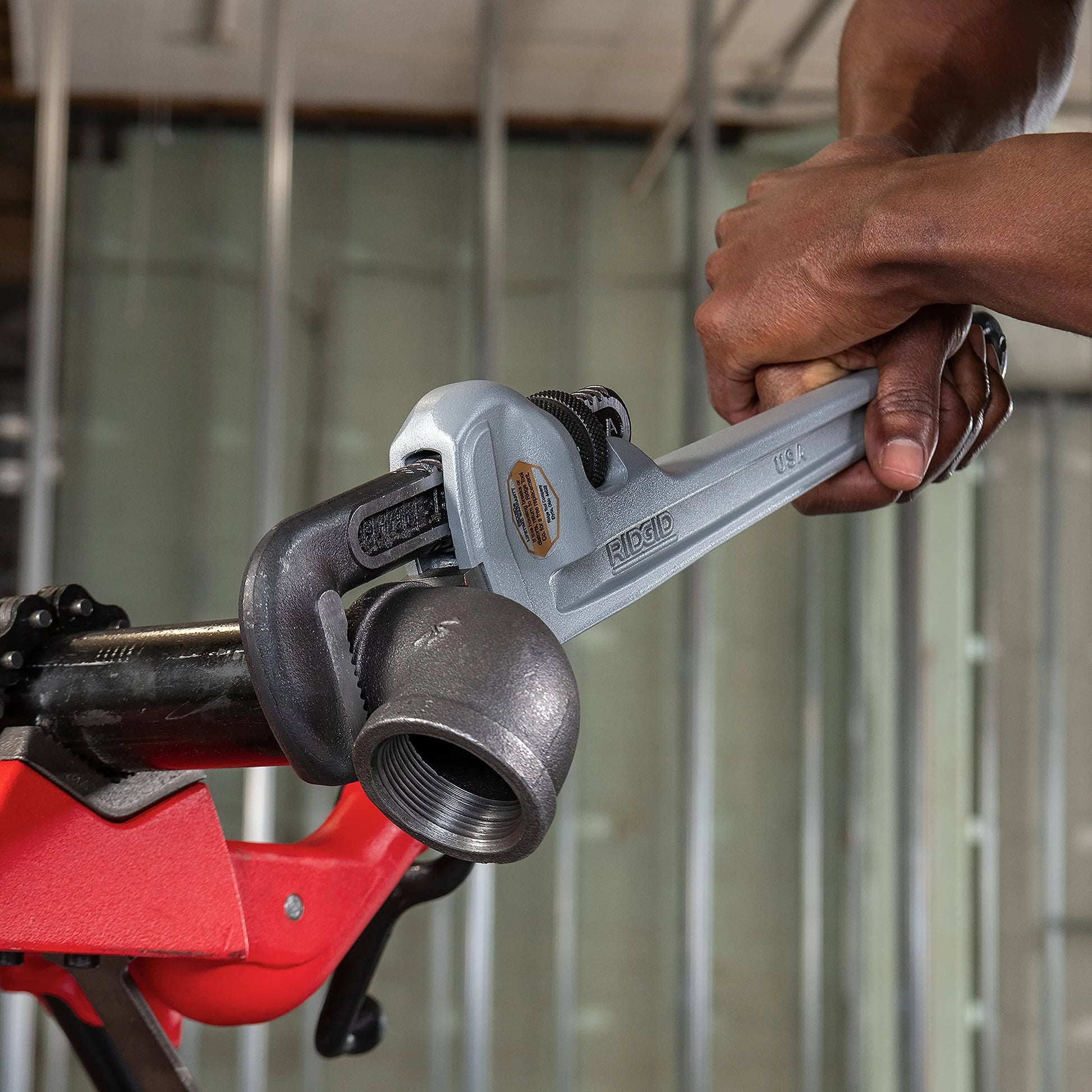 RIDGID 31110 836 36" Aluminum Straight Pipe Wrench - McCally Tool and Supply | Industrial Distributor & Repair