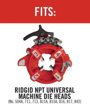 RIDGID 47770 1"-2"-11-1/2 NPT High-Speed RH Universal Pipe Dies (4pk) - McCally Tool and Supply | Industrial Distributor & Repair