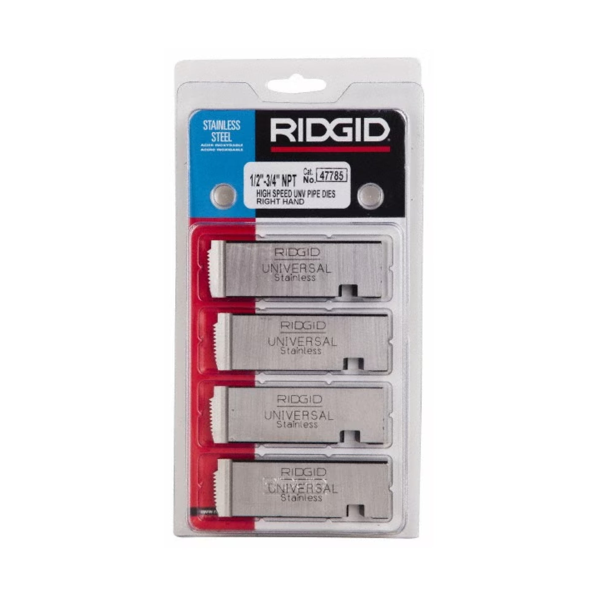 RIDGID 47785 Pipe Dies for use in Universal Die Heads