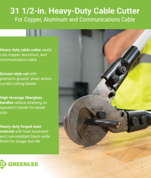 Greenlee 706 Heavy-Duty Cable Cutter, 31-1/2