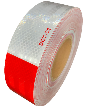 Reflective Conspicuity Tape - 2 Inch x 150 Feet, Red/White - McCally Tool and Supply | Industrial Distributor & Repair