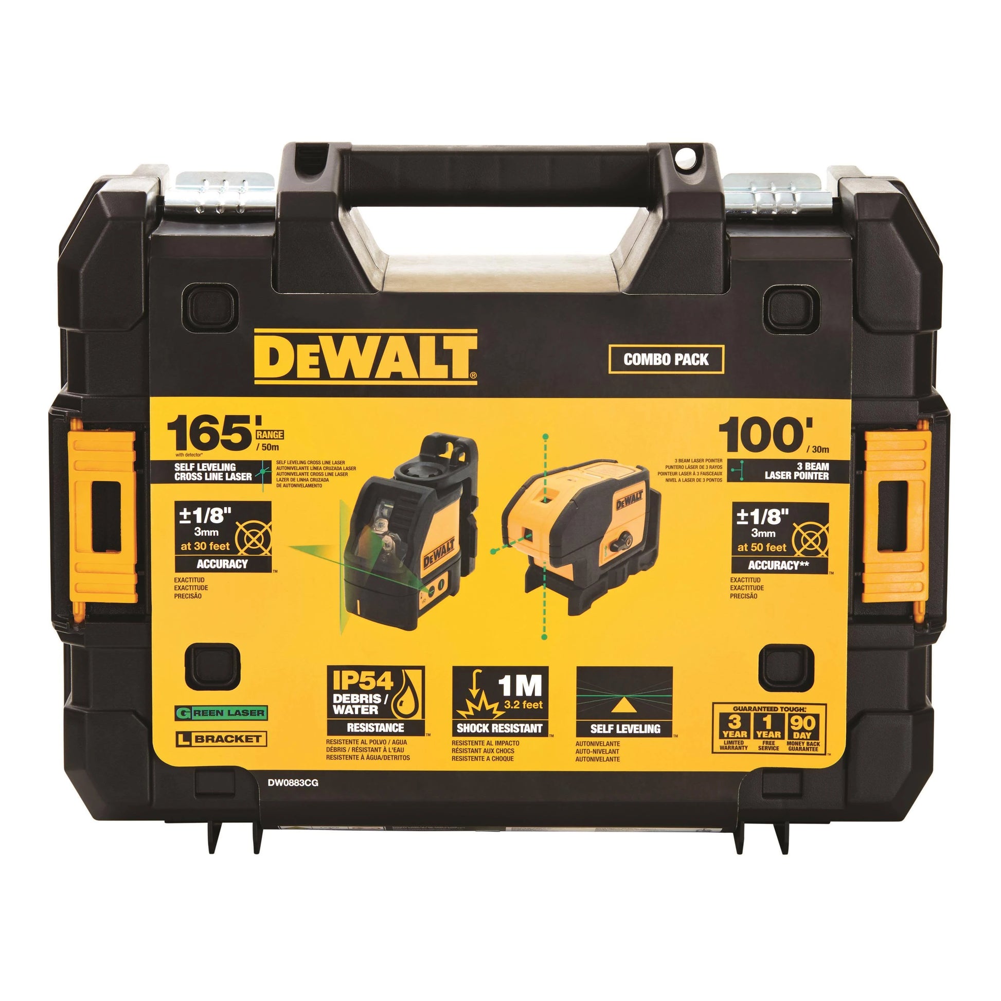 DeWALT DW0883CG Green Line Spot Laser Combo Kit - McCally Tool and Supply | Industrial Distributor & Repair