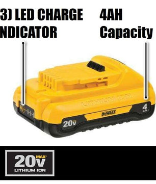 DeWALT DCB240-2 20V MAX 4Ah Battery (2 PK) - McCally Tool and Supply | Industrial Distributor & Repair