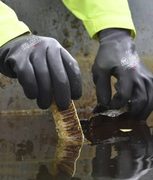 Radians RWG28 Cut Protection Level A2 Dipped Waterproof Winter Gripper Glove, XL