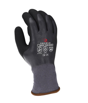 Radians RWG28 Cut Protection Level A2 Dipped Waterproof Winter Gripper Glove, XL