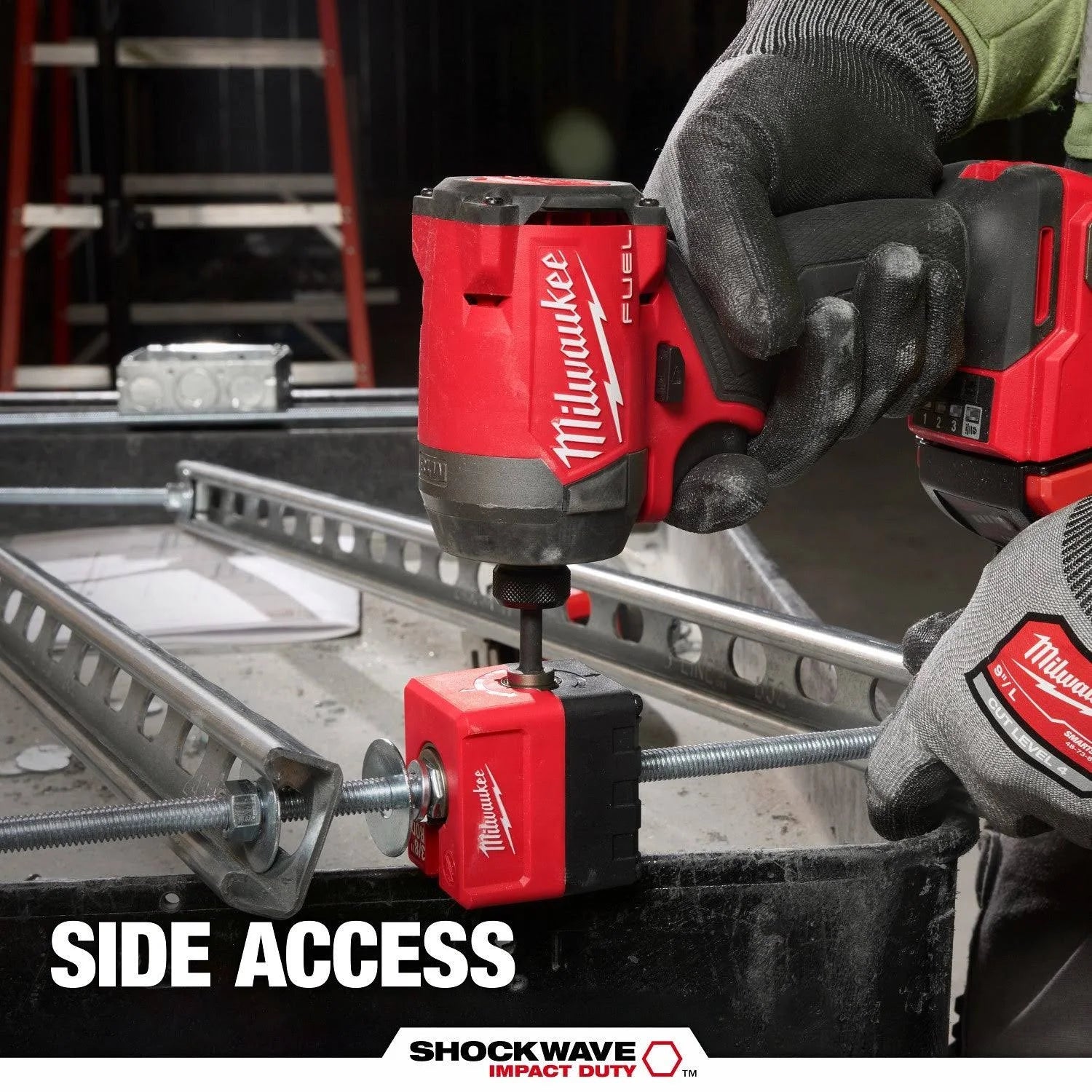 Milwaukee 48-32-2391 SHOCKWAVE Impact Duty 3/8" Threaded Rod Nut Runner