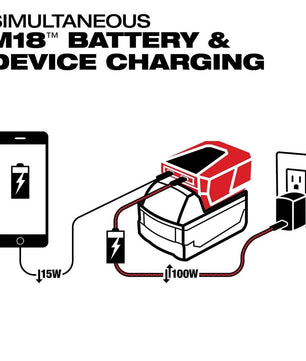 Milwaukee 2847-20 M18 Top Off Charger and Power Supply