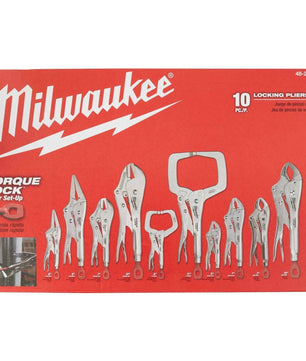 Milwaukee 48-22-3690 10 Piece Locking Pliers Set