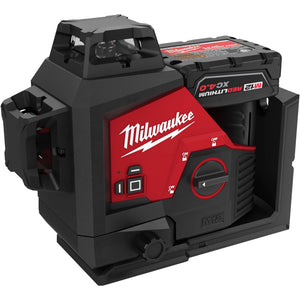 Milwaukee 3632-21 M12™ Green 360° 3-Plane Laser Kit - McCally Tool and Supply | Industrial Distributor & Repair