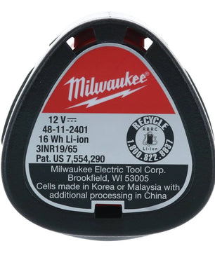 Milwaukee 48-11-2401 M12™ REDLITHIUM™ CP1.5 Battery Pack - McCally Tool and Supply | Industrial Distributor & Repair