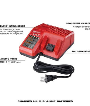 Milwaukee 48-59-1812 M18™ & M12™ Multi-Voltage Charger - McCally Tool and Supply | Industrial Distributor & Repair