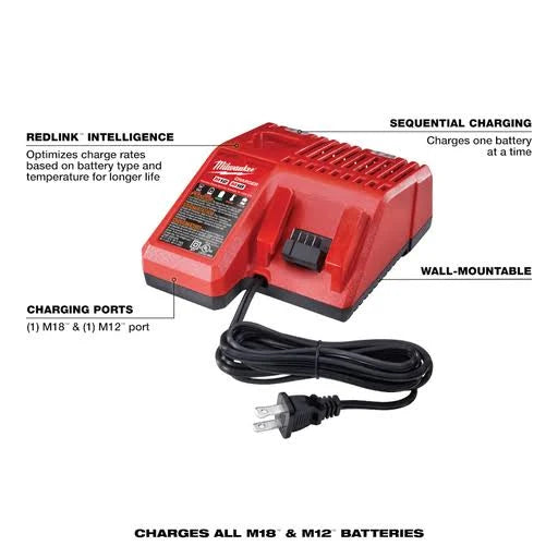 Milwaukee 48-59-1812 M18™ & M12™ Multi-Voltage Charger - McCally Tool and Supply | Industrial Distributor & Repair