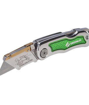 Greenlee 0652-22 Folding Utility Knife - McCally Tool and Supply | Industrial Distributor & Repair