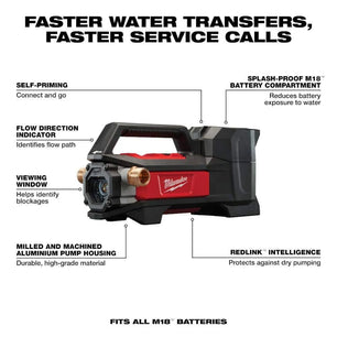 Milwaukee 2771-20 M18™ Transfer Pump (Tool Only) - McCally Tool and Supply | Industrial Distributor & Repair