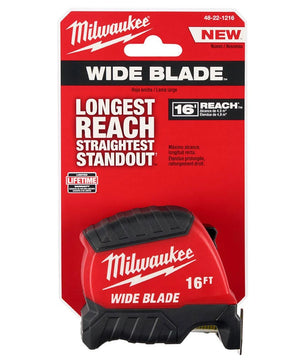 Milwaukee 48-22-1216 16ft Wide Blade Tape Measure - McCally Tool and Supply | Industrial Distributor & Repair