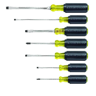 Klein Tools 85076 Screwdriver Set, Slotted and Phillips, 7-Piece