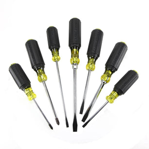 Klein Tools 85076 Screwdriver Set, Slotted and Phillips, 7-Piece